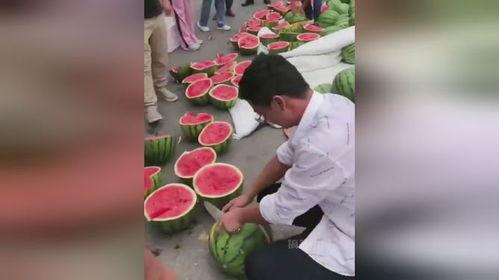 吃瓜现场拍照,吃瓜群众拍照记录下的瓜界盛况